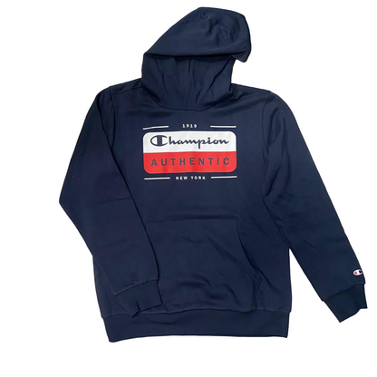Champion Felpa Cappuccio Legacy 306512 BS501 Blu Navy Junior