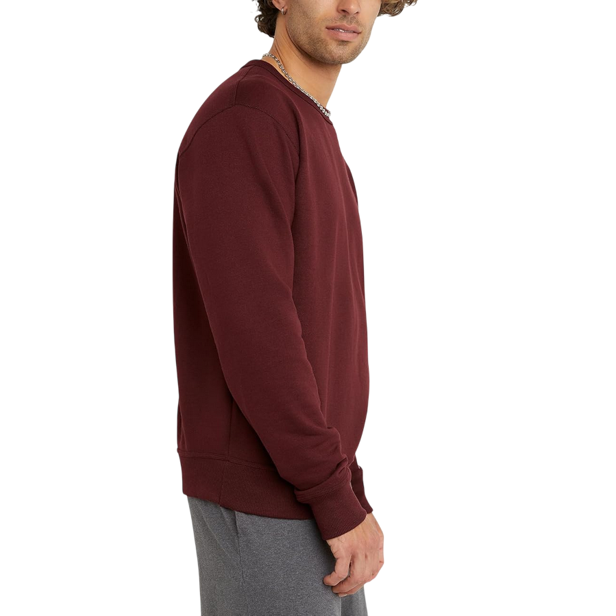 Champion Felpa Uomo Girocollo 221996 RS522 Bordeaux – cotone, comfort, stile moderno e sportivo