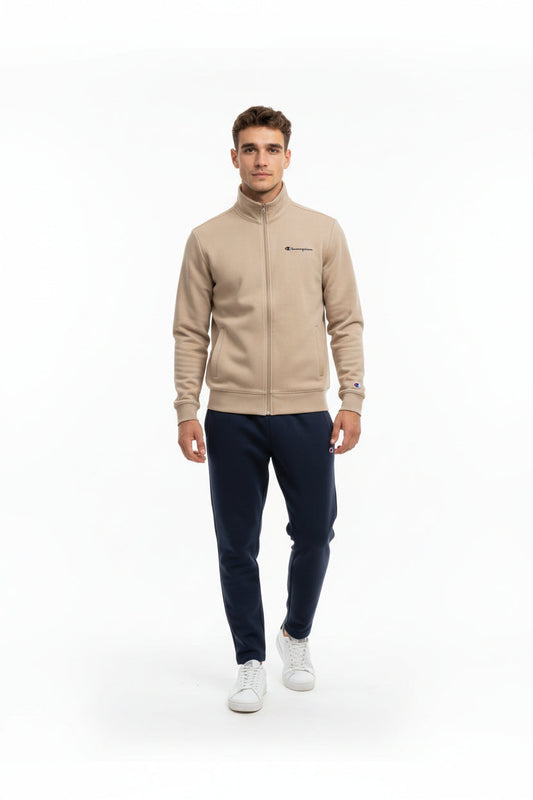 Champion Full Zip Suit 222248 MS041 Uomo Beige