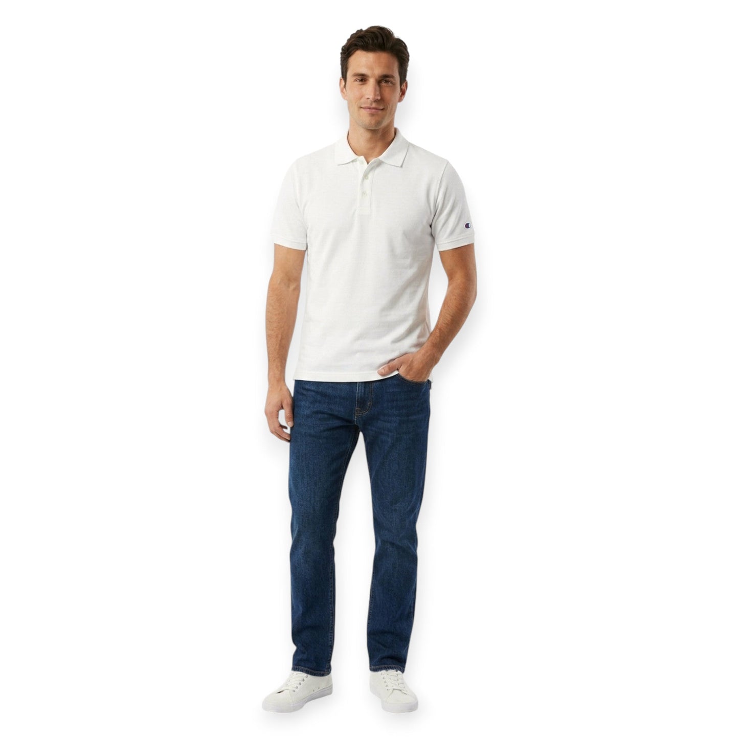 Champion Polo Uomo Bianca - 118639 WW001