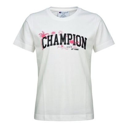 Champion T-shirt 405375 WW001 Junior Bianca