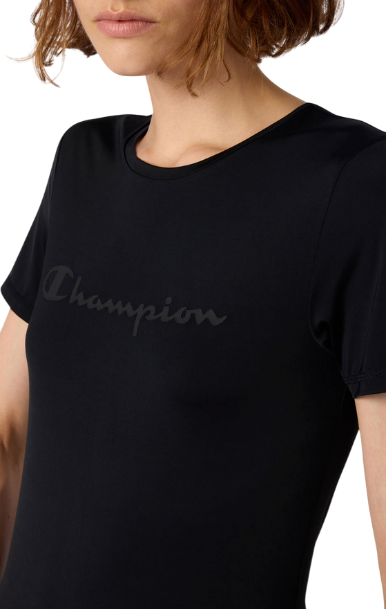 Champion T-shirt donna girocollo Stretch Nera 118393_KK001