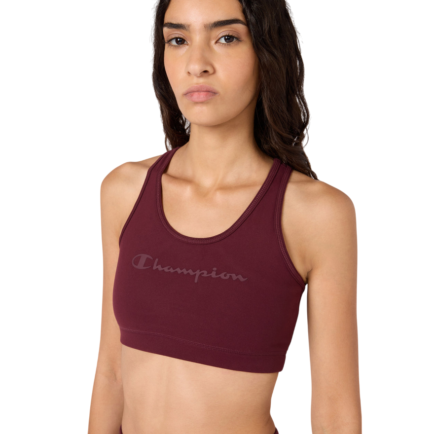 Champion Top Reggiseno donna impatto leggero Bordeaux 118392_RS522
