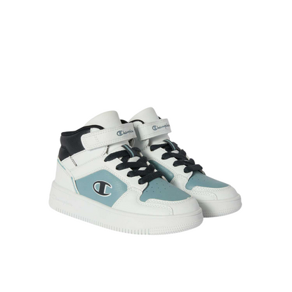 Champion Trainers RD18 2.0 S32412-WW022 bianco-cobalto | Sneakers bambino basket comfort velcro