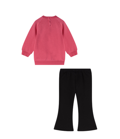 Champion Tuta Bambina 405234 PS209 Rosa – pantaloni zampa, comfort, stile sportivo