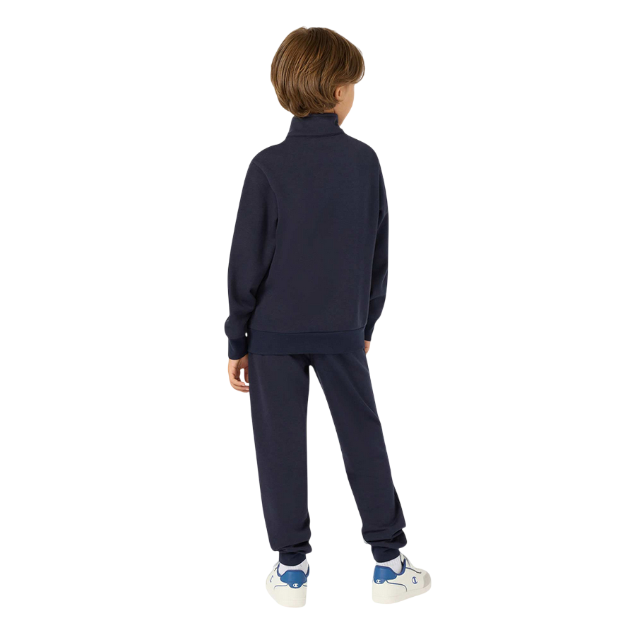 Champion Tuta Bambino 307261 BS501- Felpa e Jogger in Cotone Felpato Blu