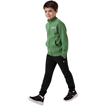 Champion Tuta Bambino 307261 GS149 Verde-Blu | Felpa Zip + Jogger Cotone Felpato