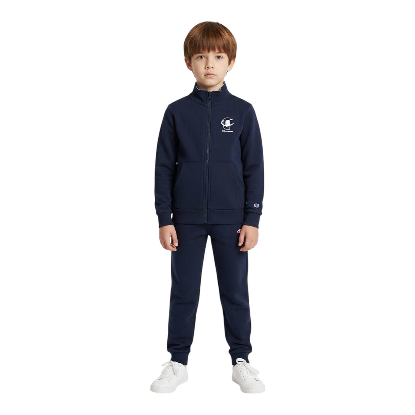 Champion Tuta Hooded Full Zip 307536 BS561 Junior Blu