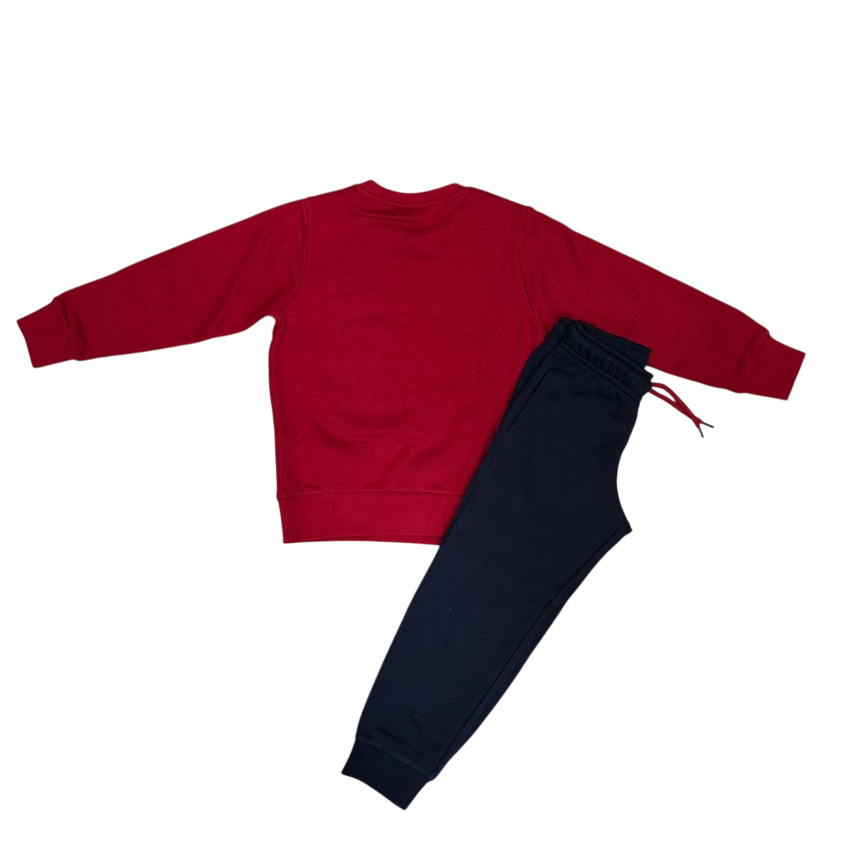 Champion tuta junior con felpa girocollo 307394 RS008 rosso-blu
