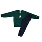 Champion junior tracksuit with crewneck sweatshirt 307394 GS584 green-blue