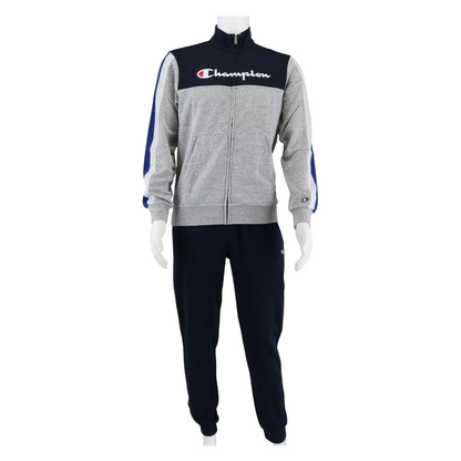 Champion Tuta Ragazzo Giacca Cerniera Pantalone 306728 EM021 Blu Grigio