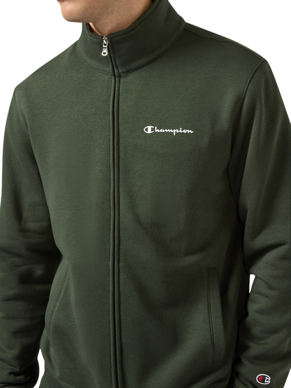 Champion Tuta Uomo 221786 GS586 Verde-Nero – cotone felpato, comfort, stile sportivo