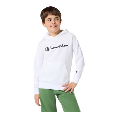 Champion Felpa Junior Cappuccio 307358-WW001 Bianca