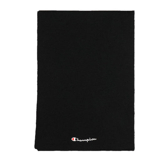 Champion sciarpa con logo ricamato 806066 KK001 nero - Accessorio elegante e caldo per outfit sportivi
