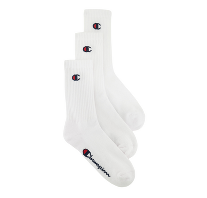 Champion Calza Sportiva di Media Altezza U24558 WW001 Bianco - Confezione 3 Paia