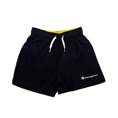 Champion completo da ragazzo maglietta manica corta e pantaloncino Boxer mare 306792 YS011 giallo-blu