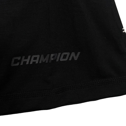 Champion maglietta manica corta da donna con scollo a V 117483 KK001 nero