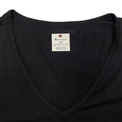 Champion maglietta manica corta da donna con scollo a V 117483 KK001 nero