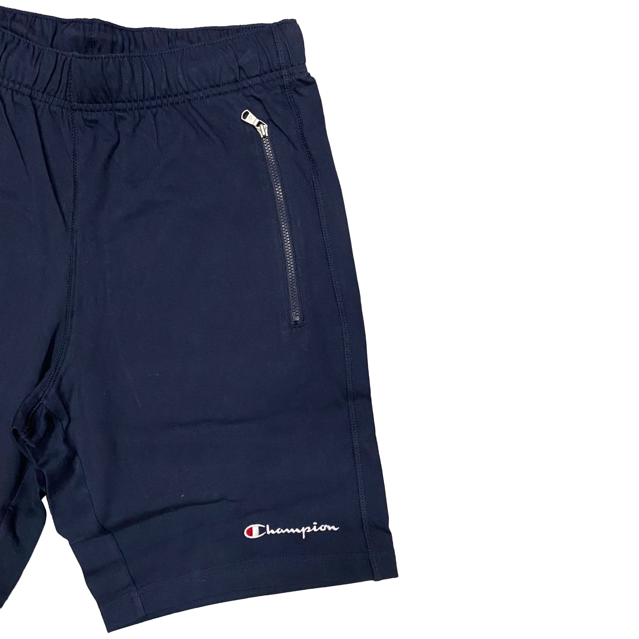 Champion pantaloncino sportivo da uomo in cotone con tasche con cerniera 219929 KK001 blu