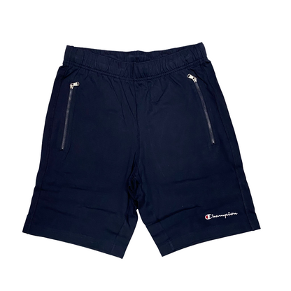 Champion pantaloncino sportivo da uomo in cotone con tasche con cerniera 219929 KK001 blu