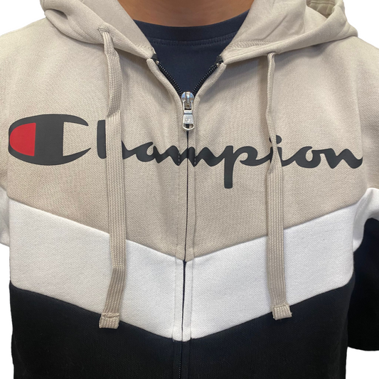 Champion tuta sportiva con cappuccio da uomo 220291 ES057 grigio-nero
