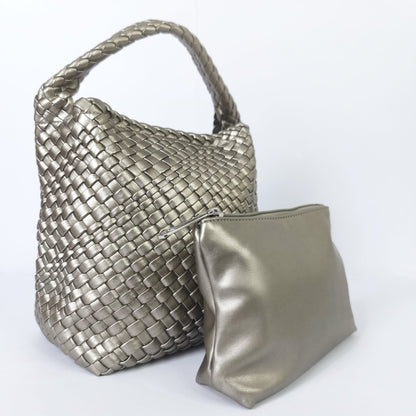 Stile Donna Bags - Woven Faux Leather Handbag