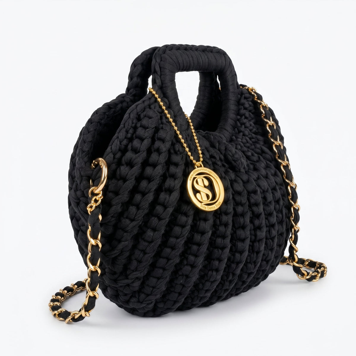 Stile Donna Bags - Oliva Borsa a Mano in Corda di Cotone
