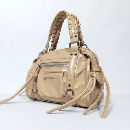 Coconuda Mini Bauletto con Manici Intrecciati e Frange