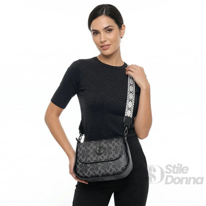 Charro Borsa Saddle in Ecopelle con Tracolla