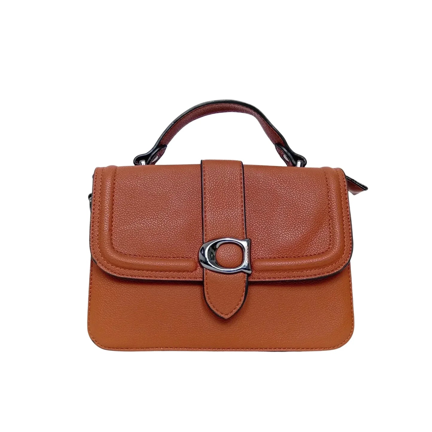 Charro Borsa a Spalla Rigida in Ecopelle con Design Minimalista