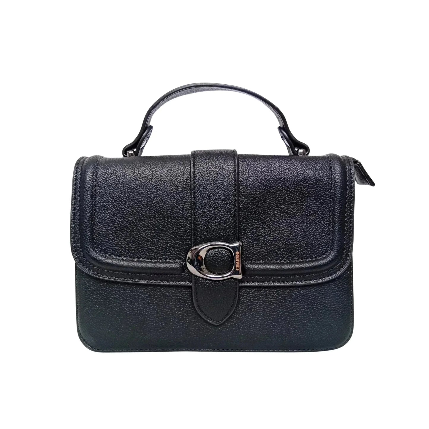 Charro Borsa a Spalla Rigida in Ecopelle con Design Minimalista