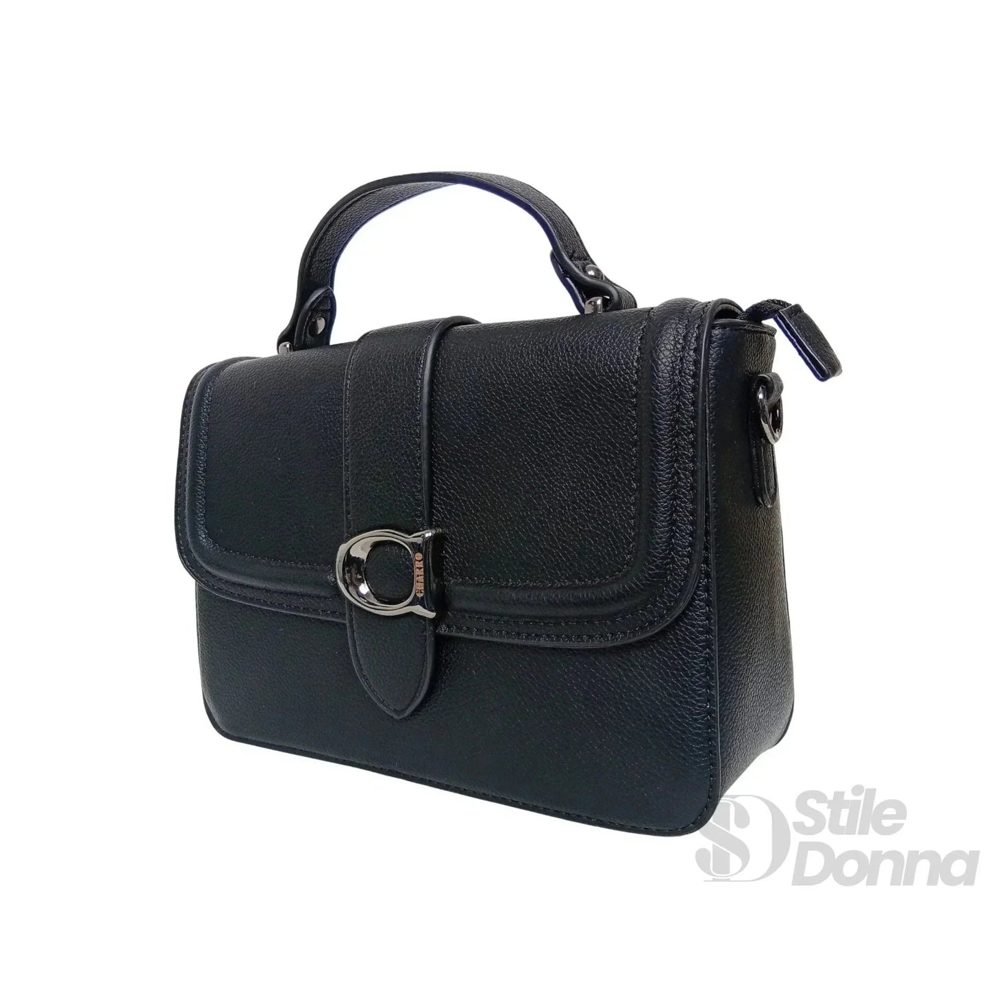 Charro Borsa a Spalla Rigida in Ecopelle con Design Minimalista