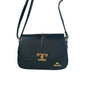 Charro Borsa a Tracolla in Ecopelle Nera con Chiusura Logo