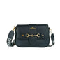 Charro Crossbody Shoulder Bag in Faux Leather with Gold-Tone Hardware