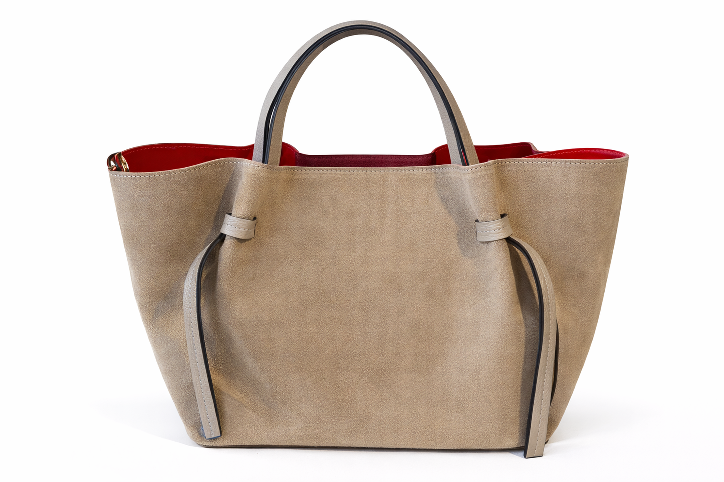 Elegant Suede &amp; Genuine Leather Bag – Premium Italian Quality
