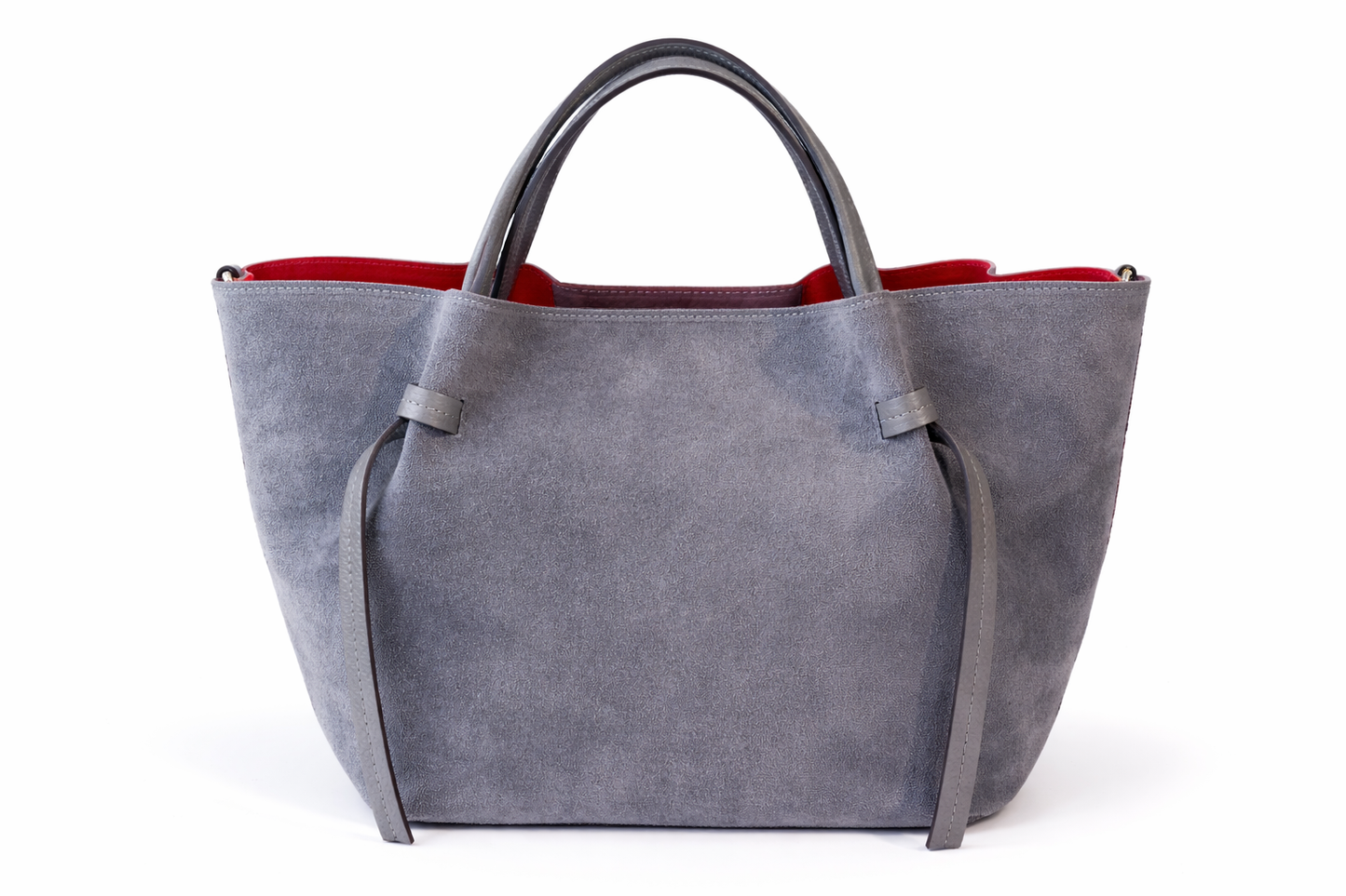 Elegant Suede &amp; Genuine Leather Bag – Premium Italian Quality