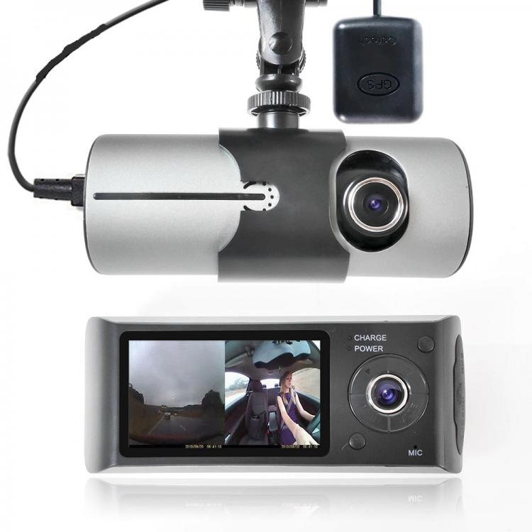 DVR GPS Dual Dashcam Auto Video Recorder Fahrbericht Unfall Monitor