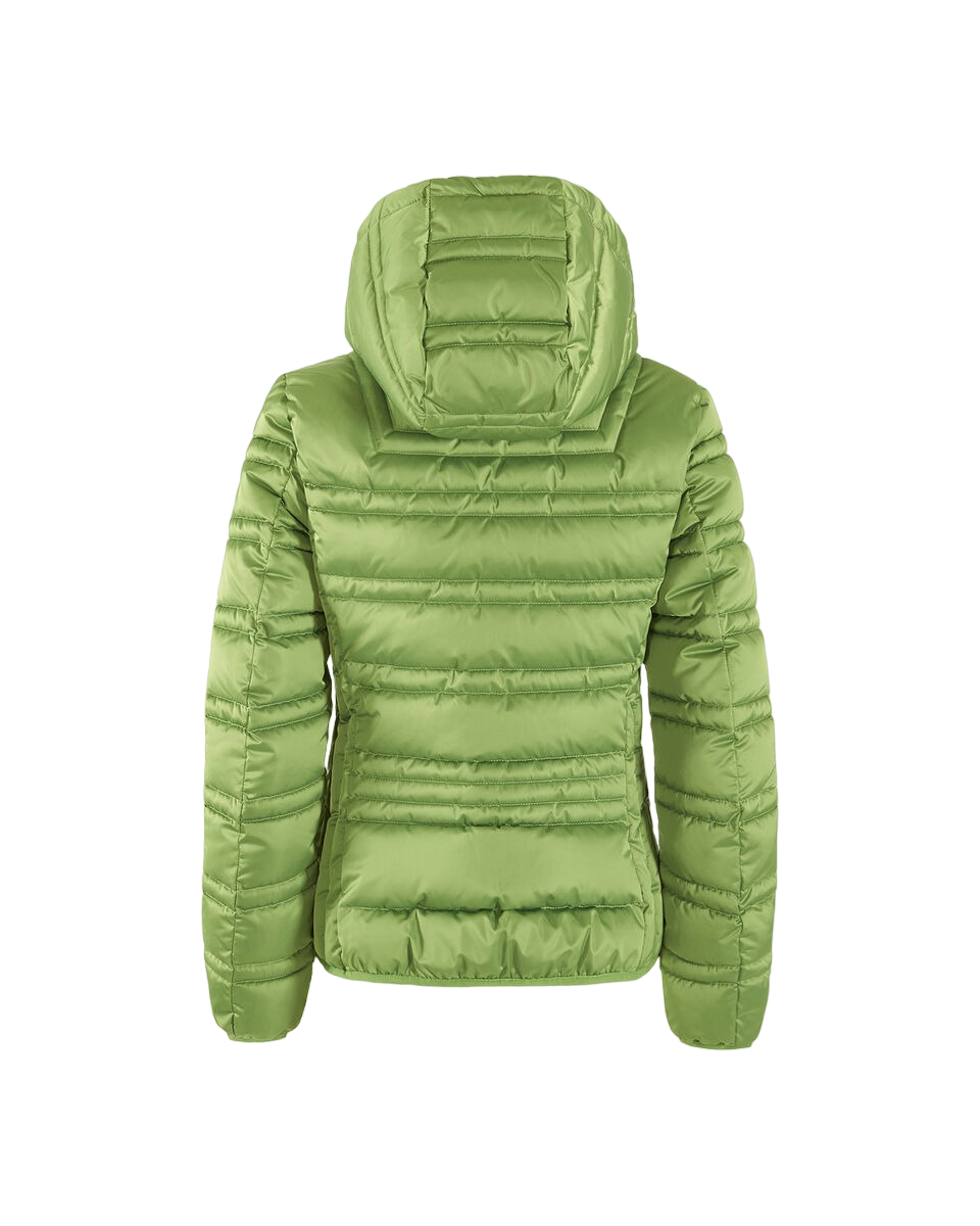 Yes Zee piumino da donna trapuntato con cappuccio J007 M800 0900 verde
