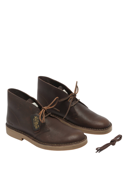 Clarks – Polacchino Uomo Desert Boot Evo in Pelle 26183363 Marrone | Comfort Contemporaneo, Heritage Iconica, Pelle Premium