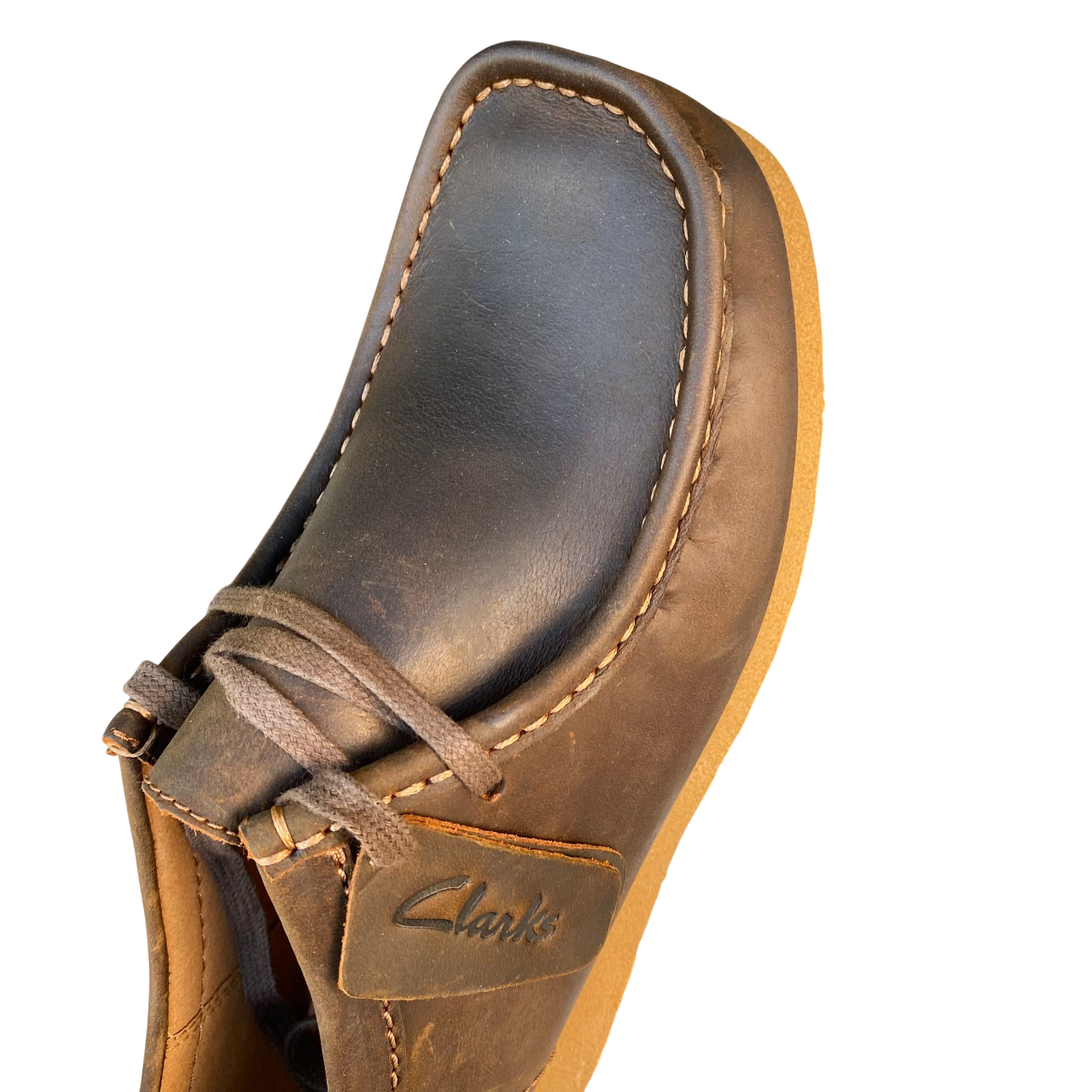 Clarks Wallabee EVO 26172819 Beeswax - Scarpe Stringate Pelle Cerata