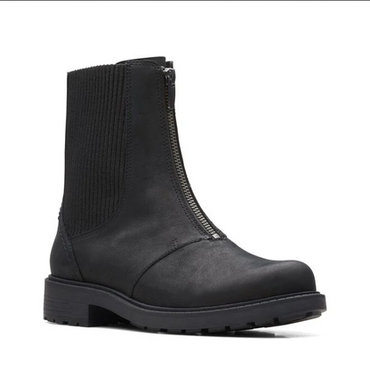 Clarks stivaletto da donna Chelsea con zip anteriore elastico laterale in tessuto Orinoco2 Up 26167568 2 nero