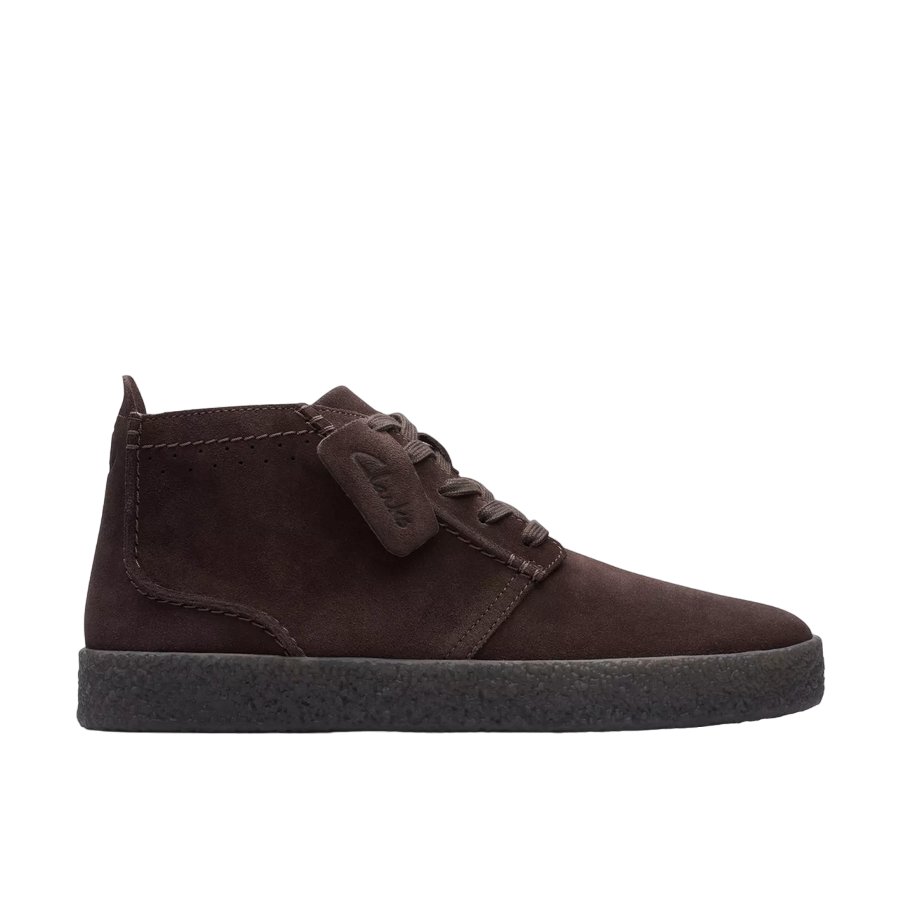 Clarks stivaletto da uomo stringato Streethill Mid 26174534 marrone scuro