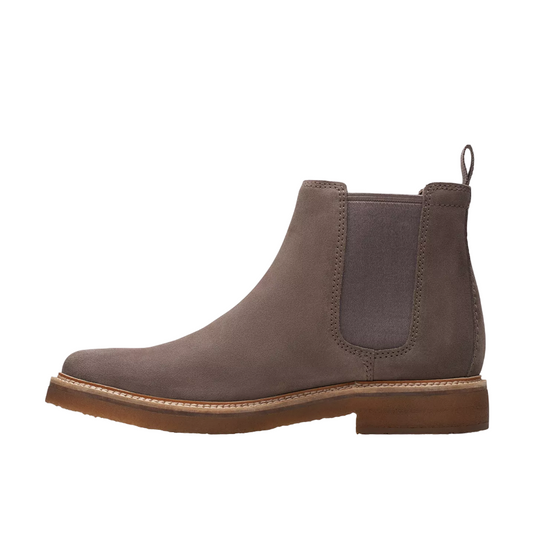 Clarks stivaletto da uomo con elastico Clarkdale Easy 26173534 grigio
