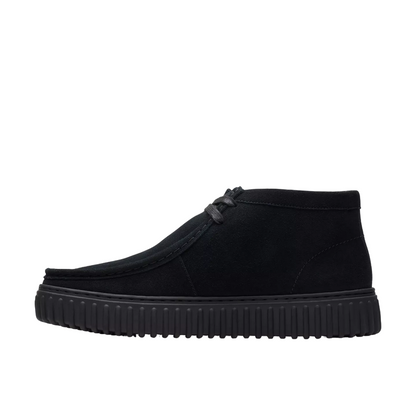 Clarks stivaletto in pelle scamosciata da uomo Torhill HI 173664 7 nero
