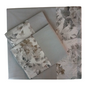 Completo Letto Clori in Percalle di cotone Balza a Fiori | Made in Italy