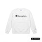 Champion Felpa Junior Girocollo in cotone felpato 307353-WW001 bianca