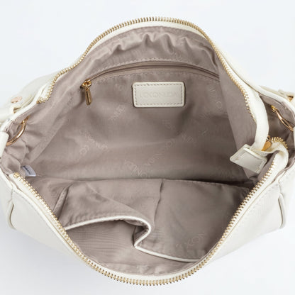 Coconuda Borsa Hobo a Tracolla con Frange e Dettagli Dorati
