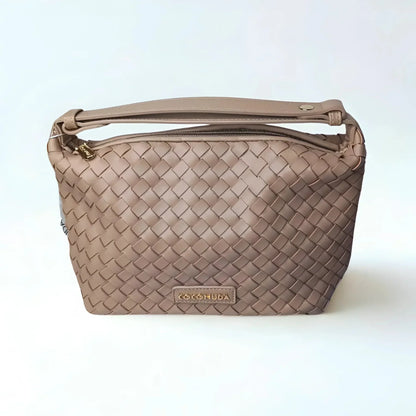 Coconuda Borsa Intrecciata in Ecopelle con Manico