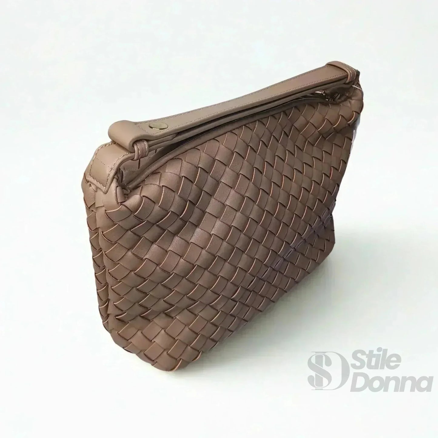 Coconuda Borsa Intrecciata in Ecopelle con Manico