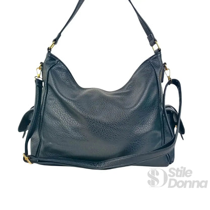 Coconuda Borsa Shopper in Ecopelle Nera con Tasche Multiple
